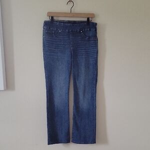 Chico's Pull On Slim Boot Cut Jeans Size 8 - *ALTERED*